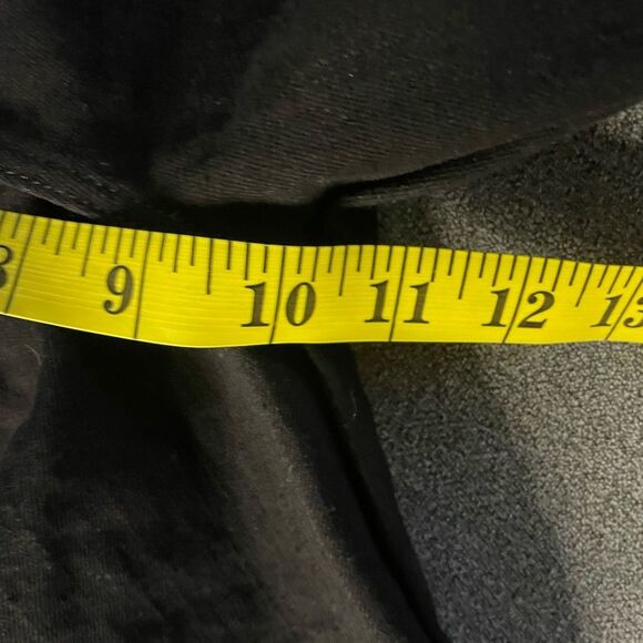 Frame Black Le High Straight Velvet Sparkle Side Stripe Step Hem Jeans Size 28 - Picture 8 of 11